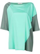 A.f.vandevorst Oversized Colour Block T-shirt - Green
