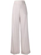 Gianfranco Ferré Pre-owned Wide-leg Trousers - Purple
