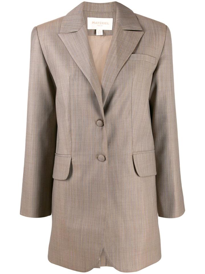 Matériel Pinstrip Longline Blazer - Neutrals