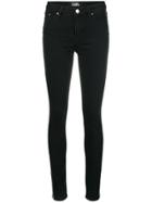 Karl Lagerfeld Skinny Tuxedo Stripe Jeans - Black