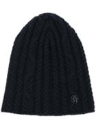 Maison Michel - Elvis Beanie - Women - Cashmere/wool - One Size, Black, Cashmere/wool