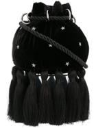 Parlor Tasselled Shoulder Bag - Black