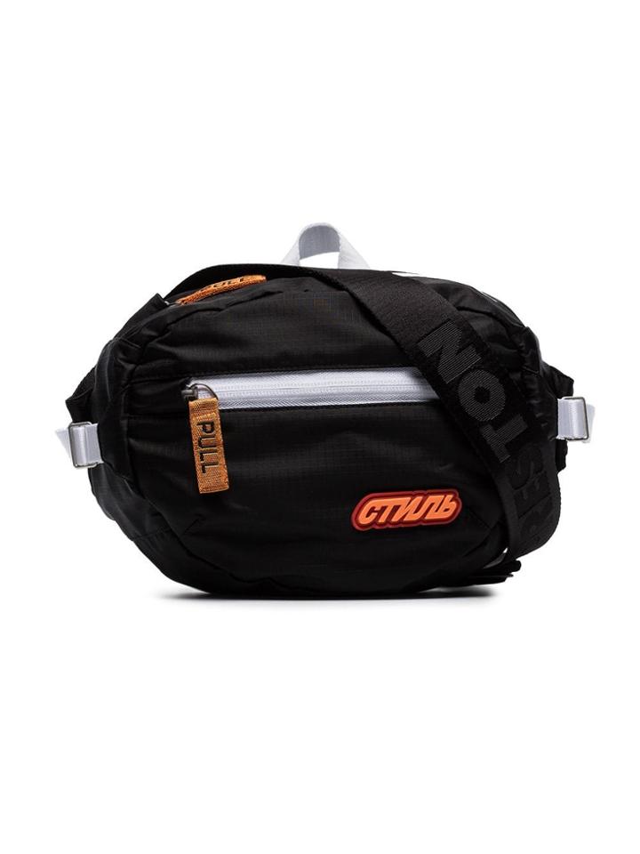 Heron Preston Black And White 'style' Belt Bag