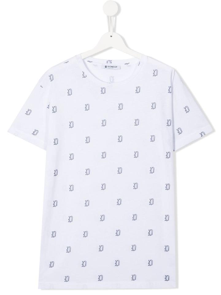 Dondup Kids White Cotton T-shirt