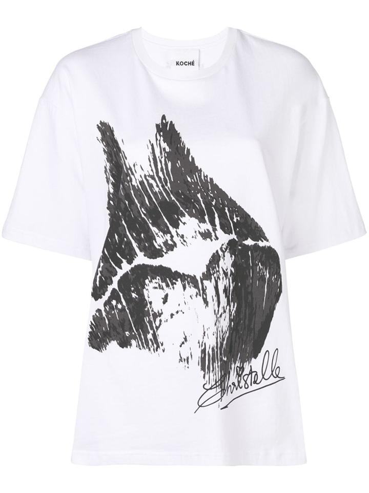 Koché Koché Kmw18tpa30 Bianco Apicreated - White