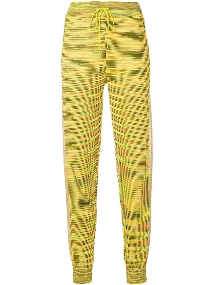M Missoni Yellow Patterned Sweatpants