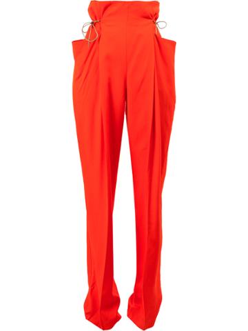 Litkovskaya High Waisted Trousers - Yellow & Orange