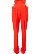 Litkovskaya High Waisted Trousers - Yellow & Orange