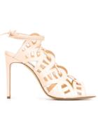 Bionda Castana Laser-cut Tie Sandals