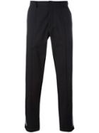 Gcds Striped Track Trousers, Men's, Size: Medium, Black, Cotton