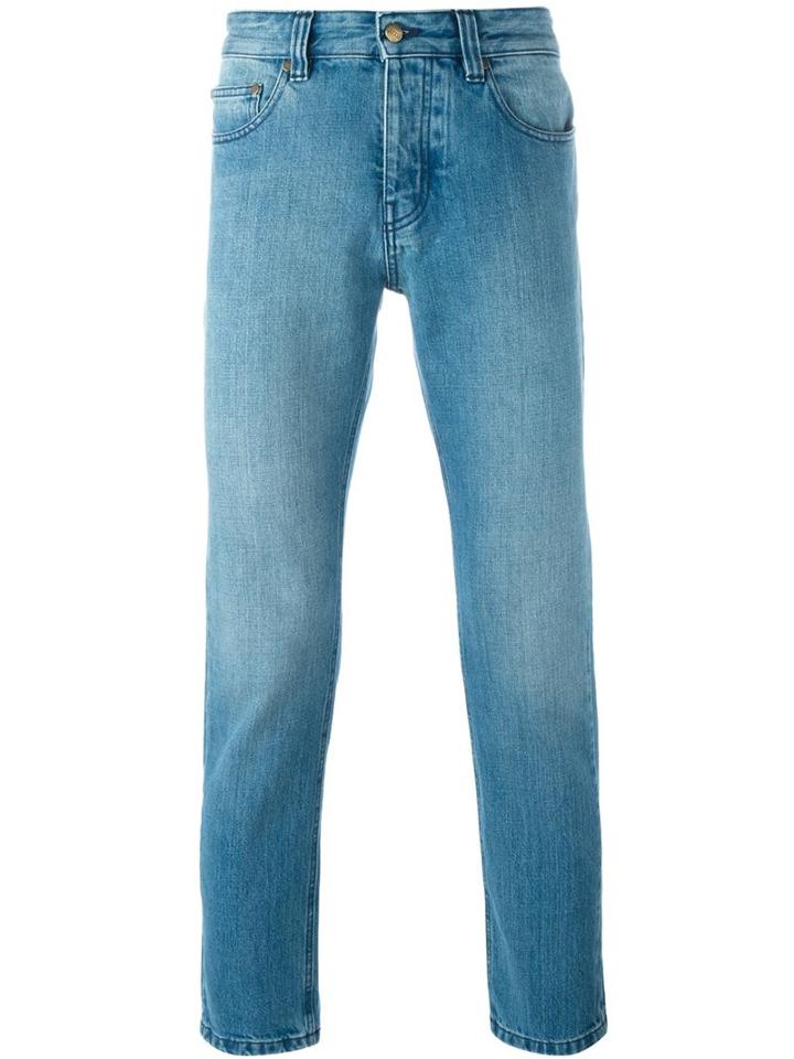 Ami Alexandre Mattiussi Slim Fit Jeans, Men's, Size: 36, Blue, Cotton