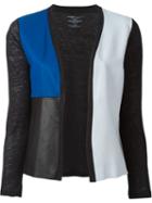 Majestic Filatures Leather Panel Cardigan
