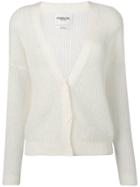 Essentiel Antwerp Ribbed Knit Cardigan - White