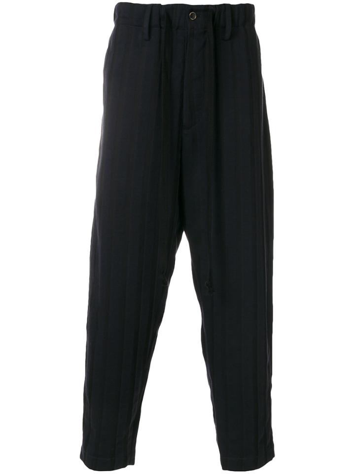 Uma Wang Cropped Trousers - Blue