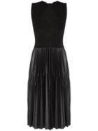 Givenchy Sleeveless Pleated Mid-length Dress - Black