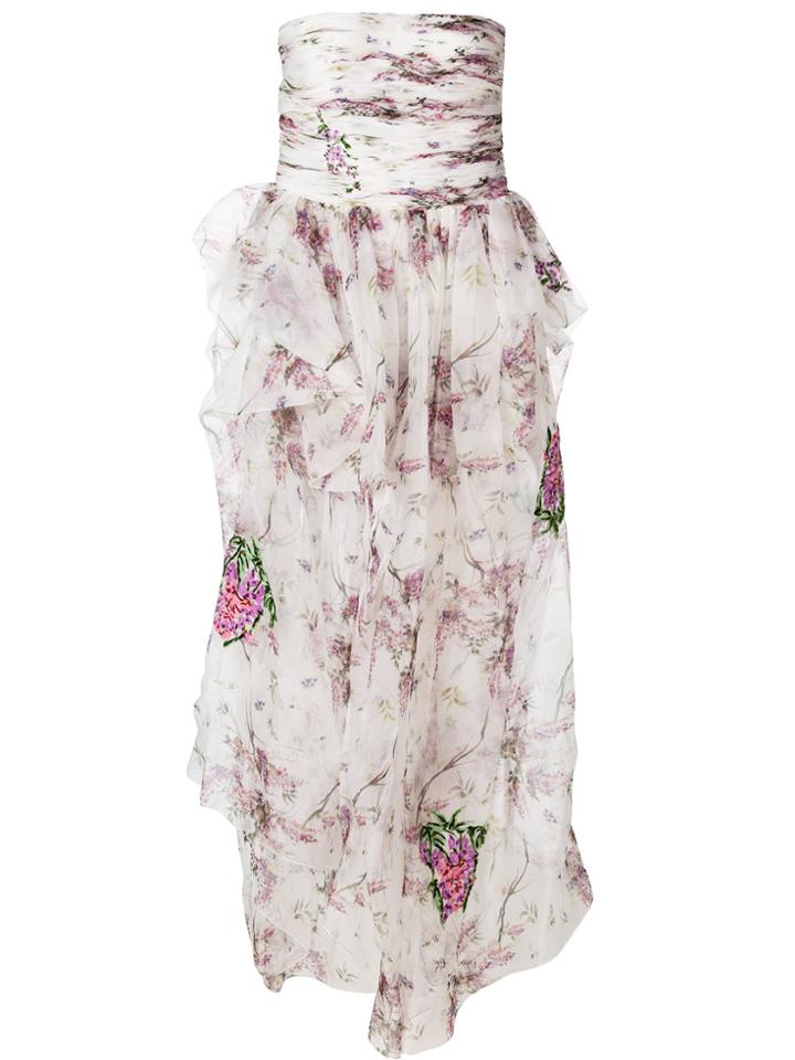 Ermanno Scervino Long Strapless Gown - White