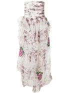 Ermanno Scervino Long Strapless Gown - White