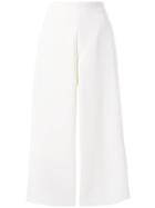 Dvf Diane Von Furstenberg Cropped Palazzo Trousers - White