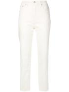 Reformation Liza Straight Cropped Jeans - White