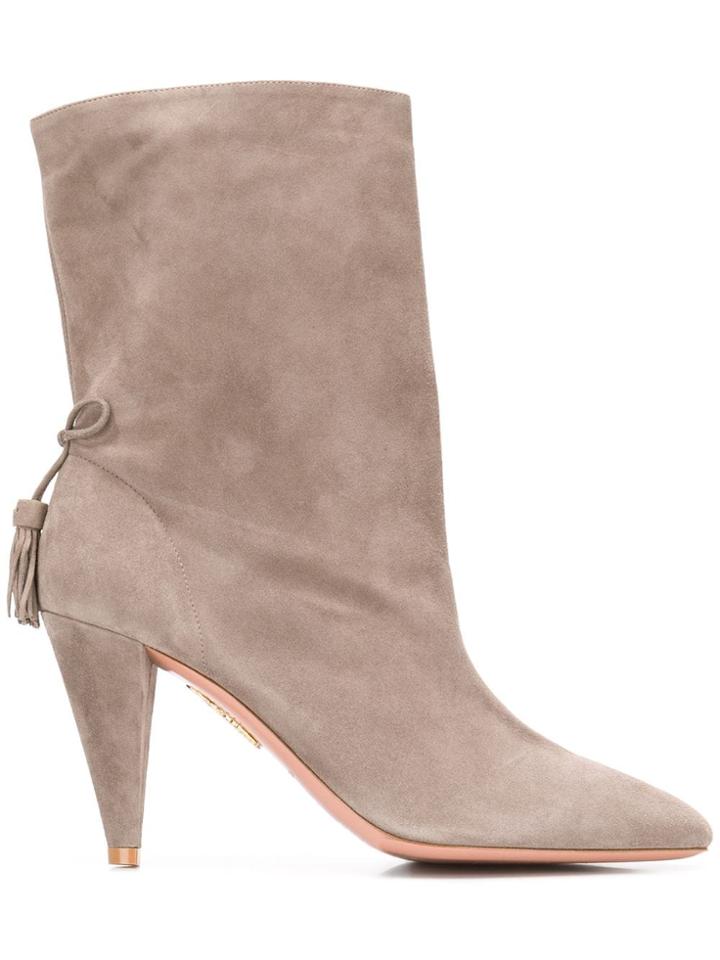Aquazzura Aquazzura X Claudia Schiffer Ankle Boots - Grey