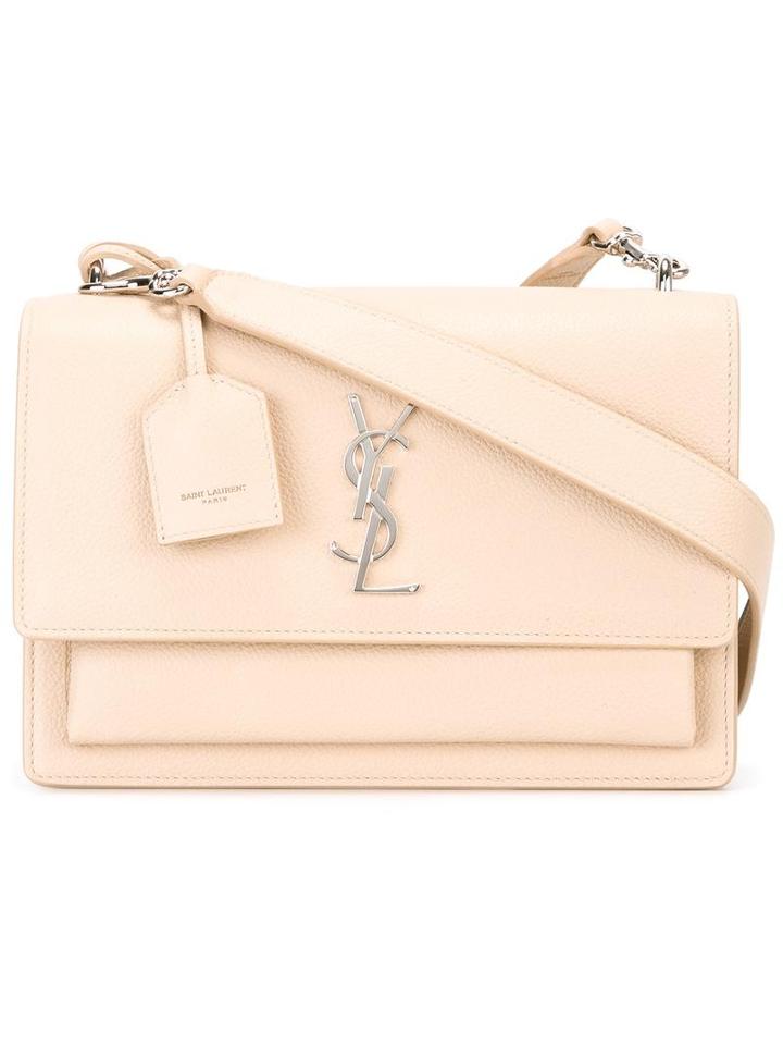 Saint Laurent Monogram Crossbody Bag, Women's, Nude/neutrals