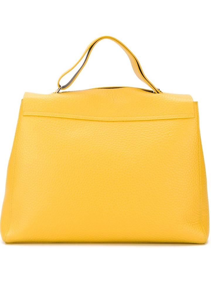 Orciani Large Flap Closure Tote