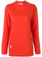 Heron Preston Style Mock Neck T-shirt - Orange