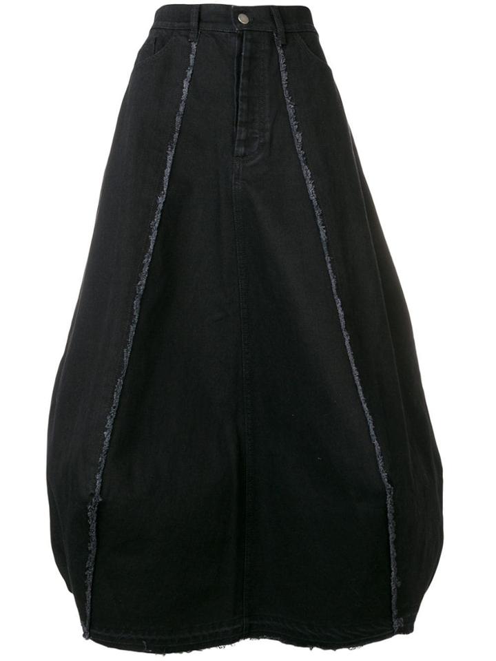 Andrea Ya'aqov Balloon-shaped Midi Skirt - Black