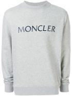 Moncler Logo Plaque Sweatshirt - Grey
