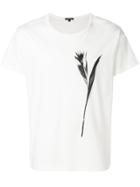 Ann Demeulemeester Printed Flower T-shirt - White