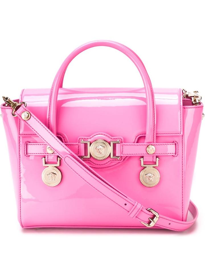 Versace 'signature' Tote, Women's, Pink/purple