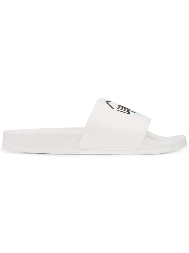 Chiara Ferragni 'flirting' Slides - White