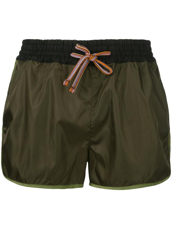 Marc Jacobs - Patterned Side Stripe Swimshorts - Men - Polyamide - S, Green, Polyamide