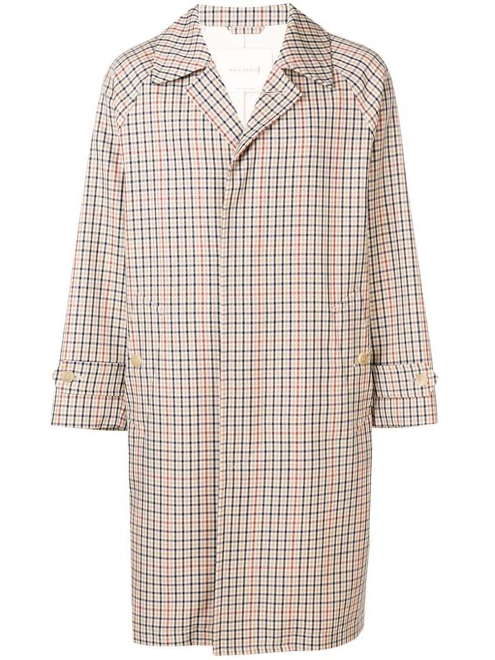 Mackintosh Check Single-breasted Coat - Brown