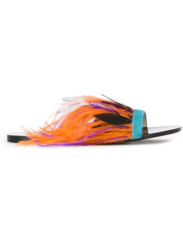 Anna Baiguera Feather Sandals