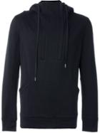 Helmut Lang Zip Detail Hoodie, Men's, Size: L, Black, Cotton/viscose