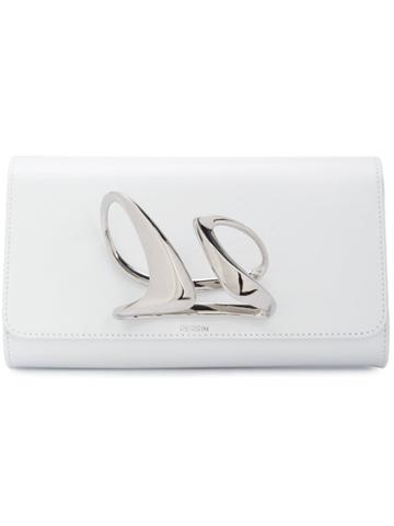 Perrin Paris - Perrin Paris X Zaha Hadid Mobi Clutch - Women - Lamb Skin - One Size, White, Lamb Skin