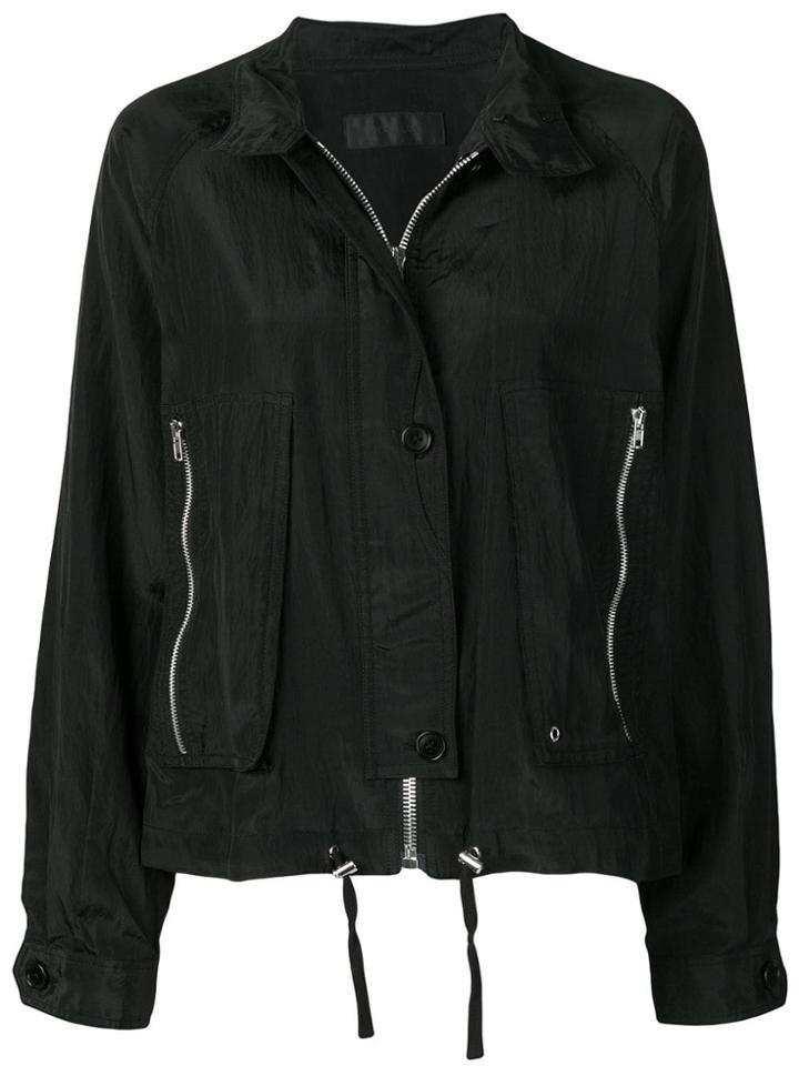 Helmut Lang Parachute Short Trench - Black