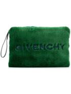 Givenchy Givenchy - Woman - Pouch Faux Fur - Blue