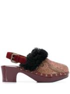 Etro Paisley Mules - Red