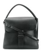 Zucca Oversized Buckled Tote - Black