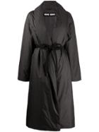 Ienki Ienki Oversized Padded Robe Coat - Black