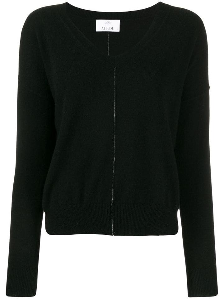 Allude Long Sleeve Jumper - Black