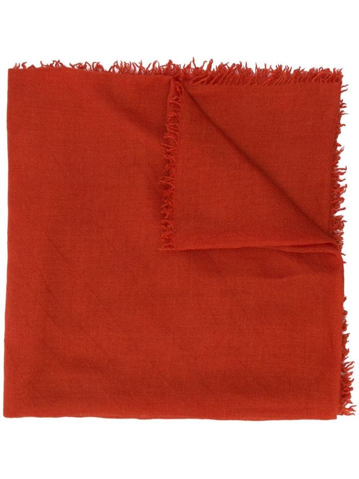 Faliero Sarti Lightweight Woven Scarf - Orange