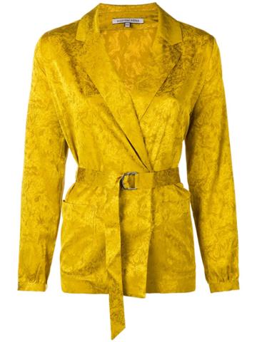 Maison Père Belted Blouse - Yellow & Orange