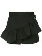 3.1 Phillip Lim Ruffled-apron Shorts - Black