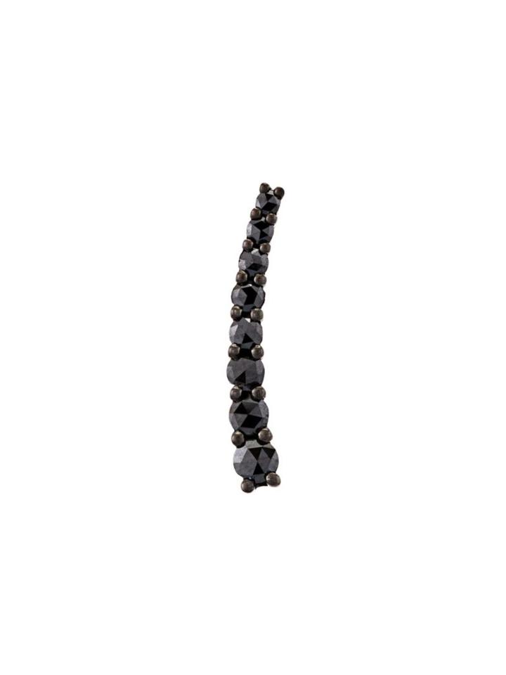 Alinka 'dasha' Black Diamond Right Side Small Slider Earring, Women's, Metallic