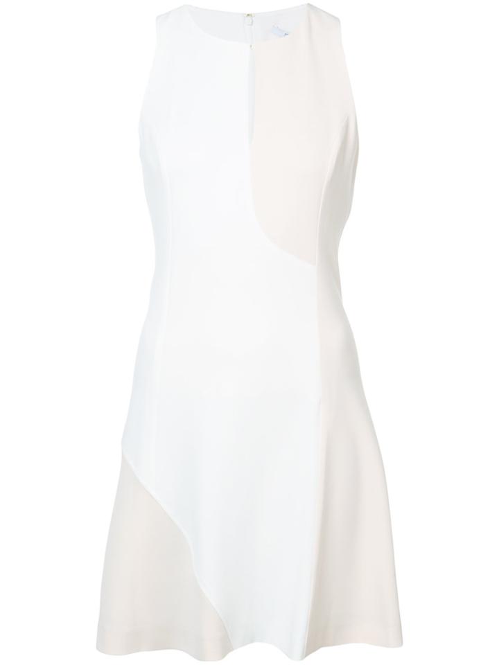 Derek Lam 10 Crosby Sleeveless Bicolored Wrap Dress - White