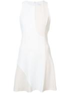 Derek Lam 10 Crosby Sleeveless Bicolored Wrap Dress - White