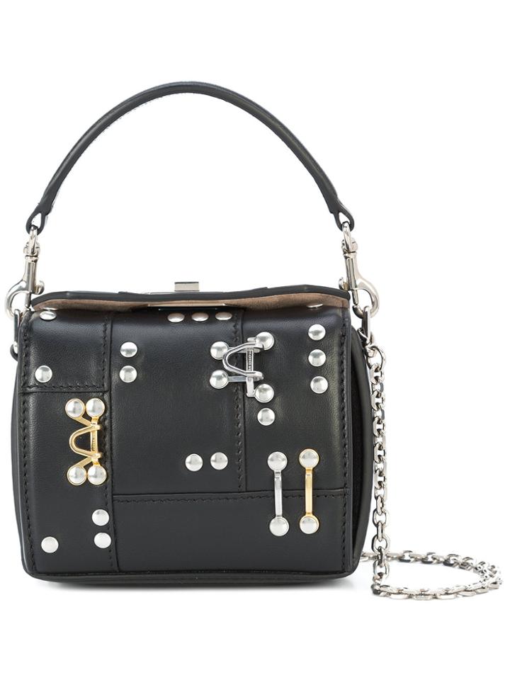 Alexander Mcqueen Hardware Embellished Mini Bag - Black